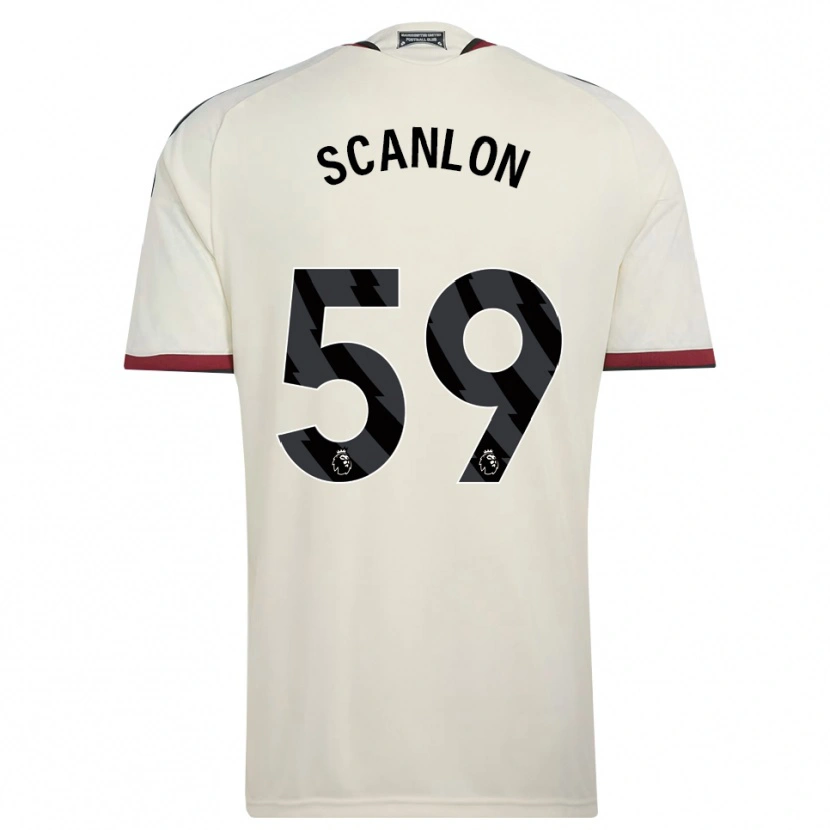 Danxen Enfant Maillot James Scanlon #59 Beige Noir Rouge Troisieme 2026/27 T-Shirt