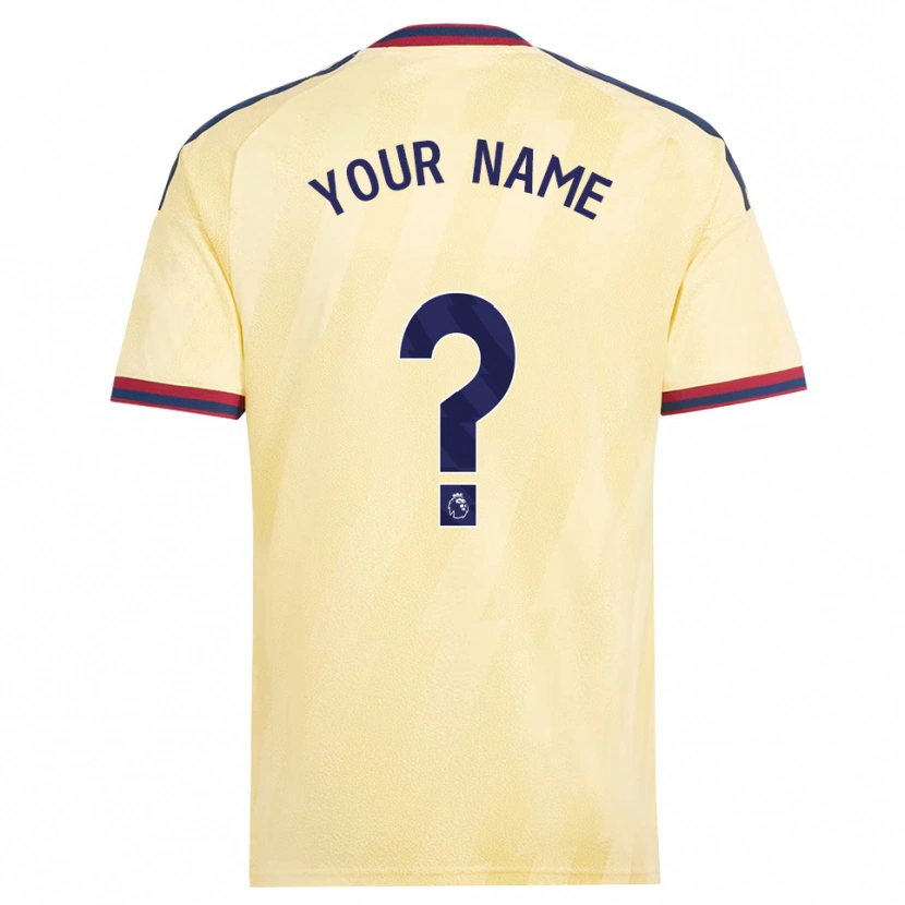 Danxen Enfant Maillot Votre Nom #0 Jaune Clair Midnightblue Troisieme 2026/27 T-Shirt