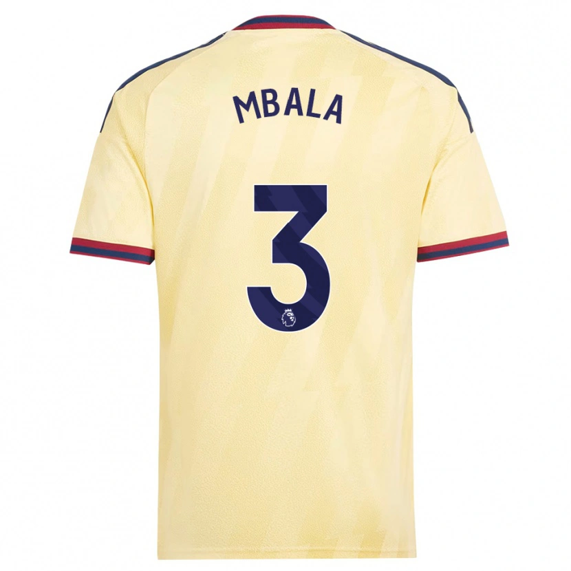 Danxen Enfant Maillot Elyon Mbala #3 Jaune Clair Midnightblue Troisieme 2026/27 T-Shirt