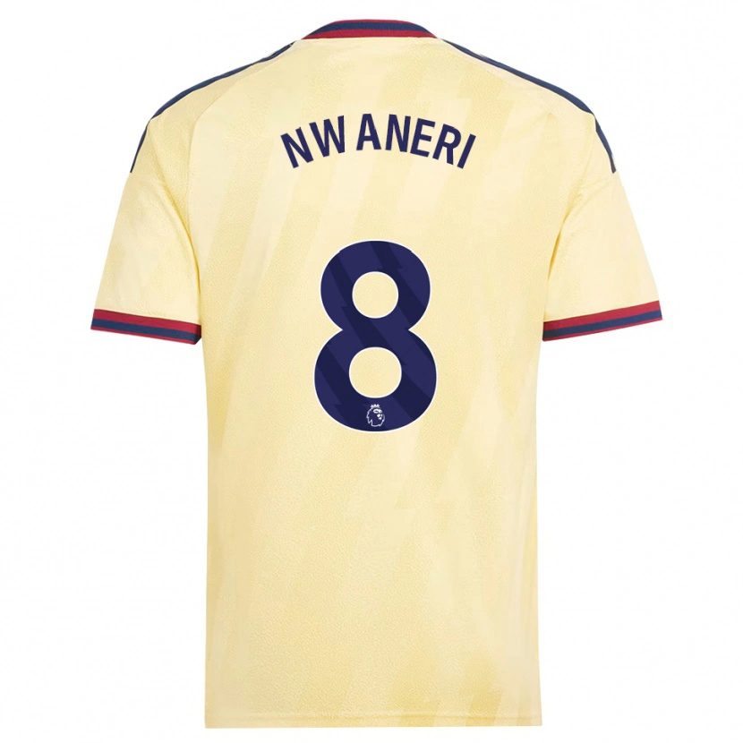 Danxen Enfant Maillot Emerson Nwaneri #8 Jaune Clair Midnightblue Troisieme 2026/27 T-Shirt
