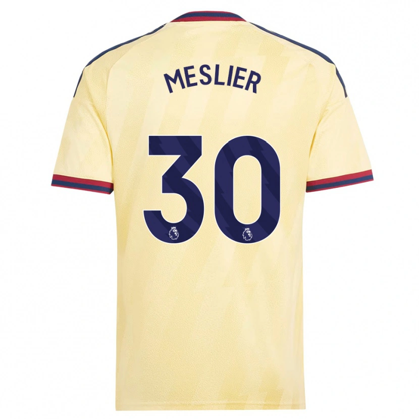 Danxen Enfant Maillot Illan Meslier #30 Jaune Clair Midnightblue Troisieme 2026/27 T-Shirt
