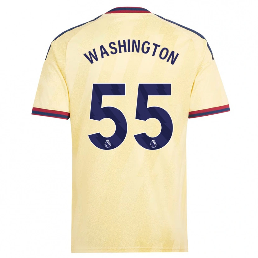 Danxen Enfant Maillot Marcell Washington #55 Jaune Clair Midnightblue Troisieme 2026/27 T-Shirt