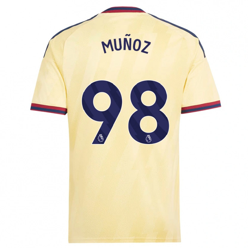 Danxen Enfant Maillot Luis Muñoz #98 Jaune Clair Midnightblue Troisieme 2026/27 T-Shirt