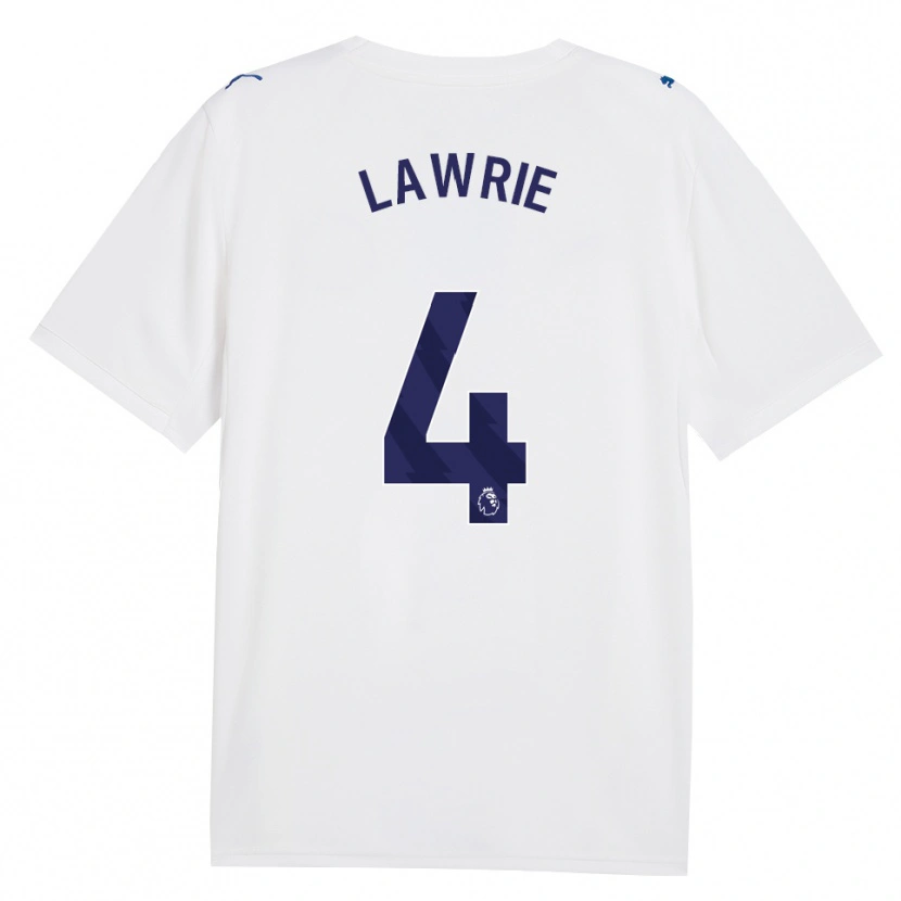 Danxen Enfant Maillot Freddie Lawrie #4 Marine Blanc Troisieme 2026/27 T-Shirt