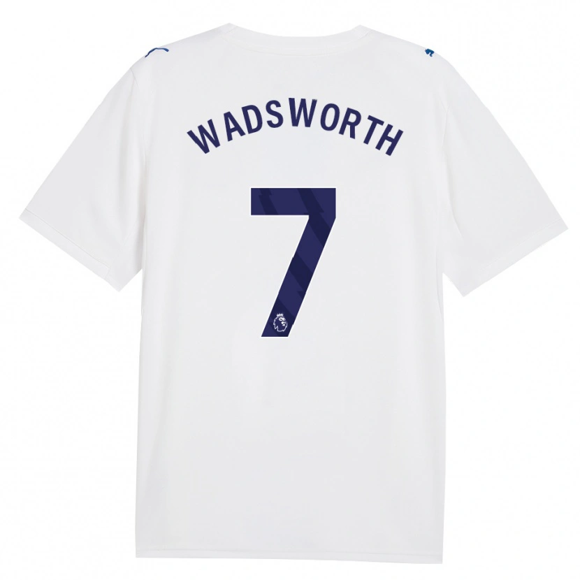 Danxen Enfant Maillot Sam Wadsworth #7 Marine Blanc Troisieme 2026/27 T-Shirt