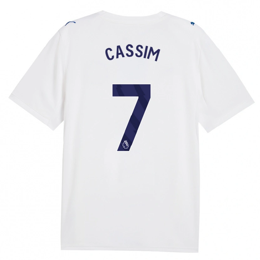 Danxen Enfant Maillot Karim Cassim #7 Marine Blanc Troisieme 2026/27 T-Shirt