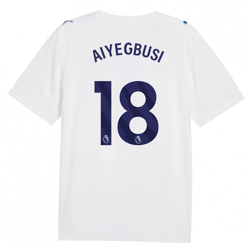 Danxen Enfant Maillot Tirenioluwa Aiyegbusi #18 Marine Blanc Troisieme 2026/27 T-Shirt