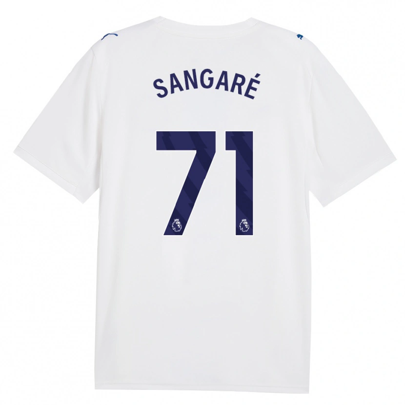 Danxen Enfant Maillot Mahamadou Sangaré #71 Marine Blanc Troisieme 2026/27 T-Shirt