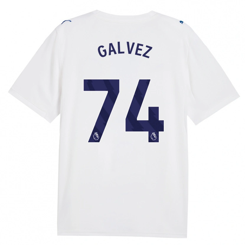 Danxen Enfant Maillot Tomas Galvez #74 Marine Blanc Troisieme 2026/27 T-Shirt