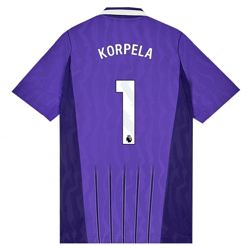 Danxen Enfant Maillot Tinja-Riikka Korpela #1 Violet Blanc Troisieme 2026/27 T-Shirt