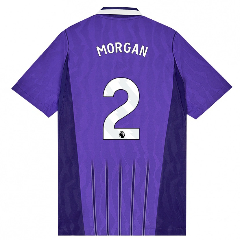 Danxen Enfant Maillot Esther Morgan #2 Violet Blanc Troisieme 2026/27 T-Shirt