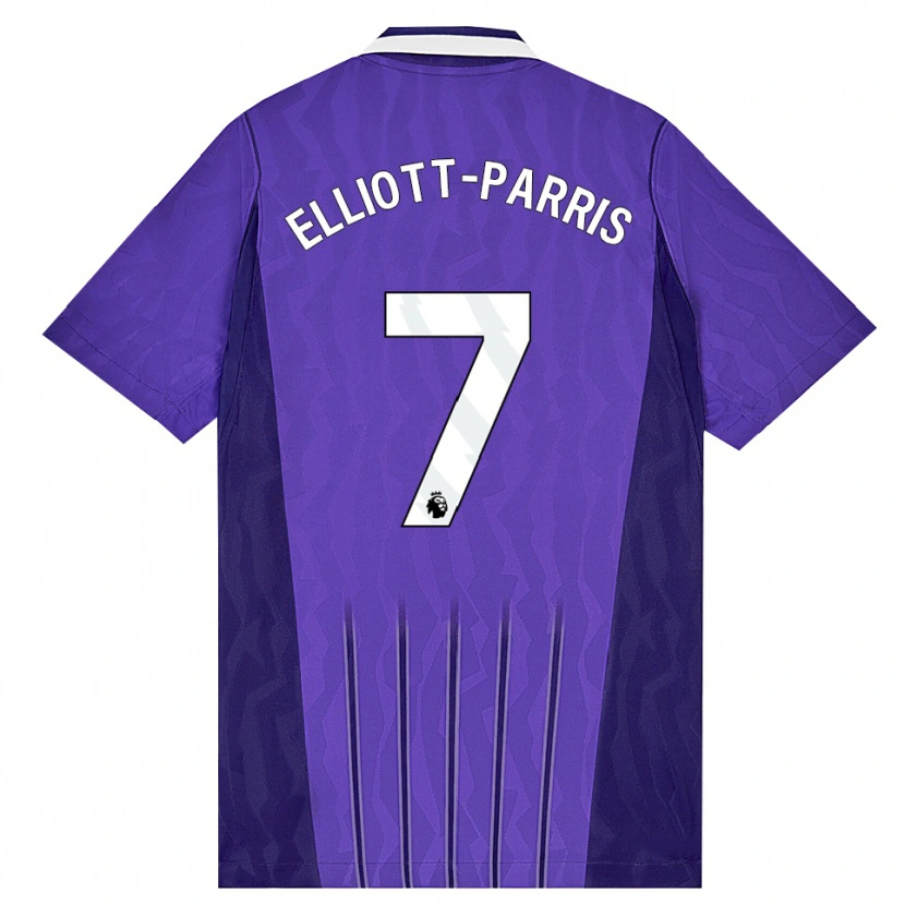 Danxen Enfant Maillot Reiss Elliott-Parris #7 Violet Blanc Troisieme 2026/27 T-Shirt