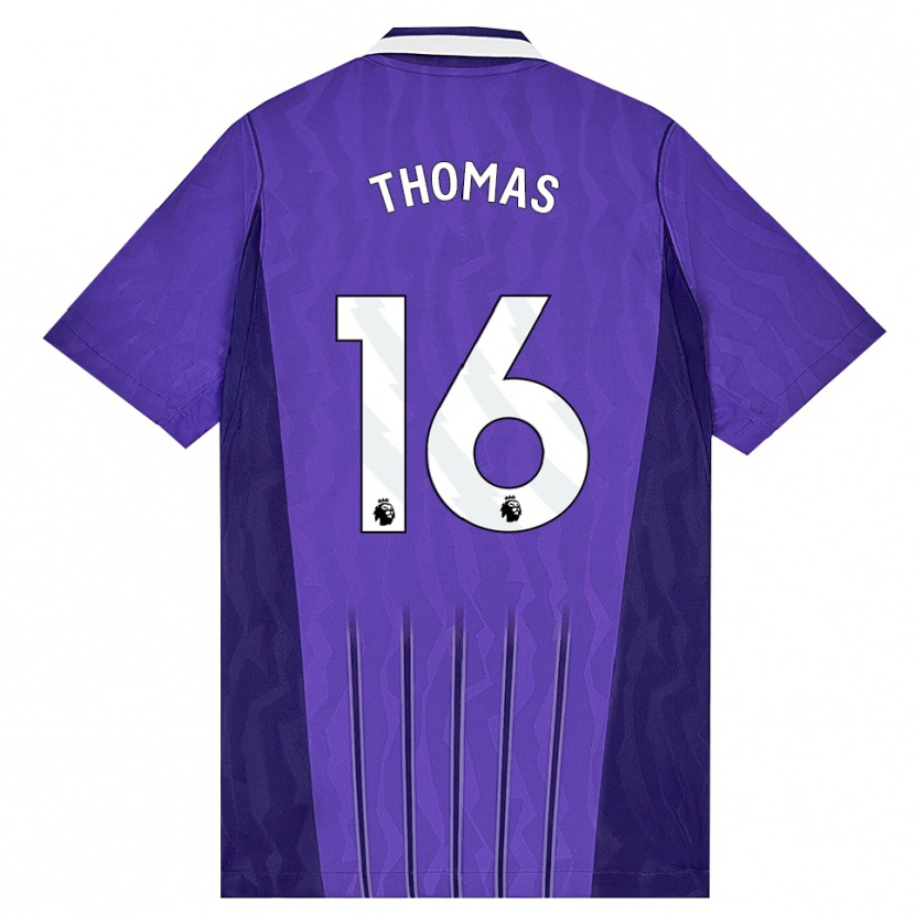 Danxen Enfant Maillot Cameron Thomas #16 Violet Blanc Troisieme 2026/27 T-Shirt