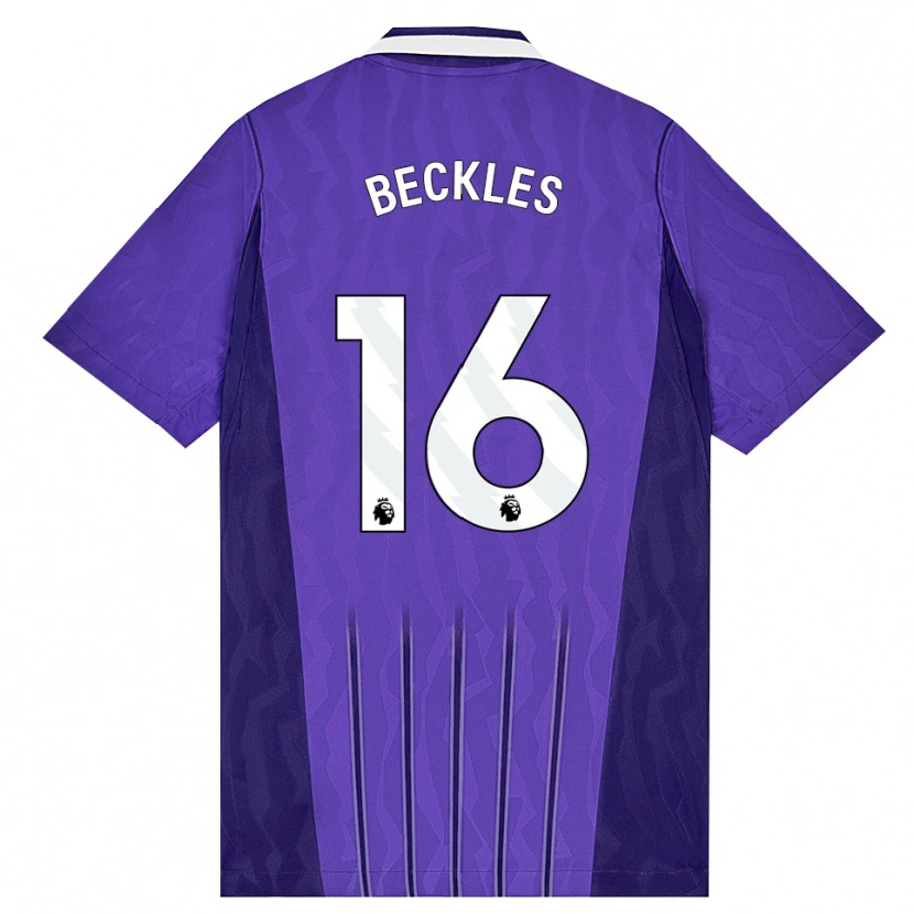 Danxen Enfant Maillot Zion Beckles #16 Violet Blanc Troisieme 2026/27 T-Shirt