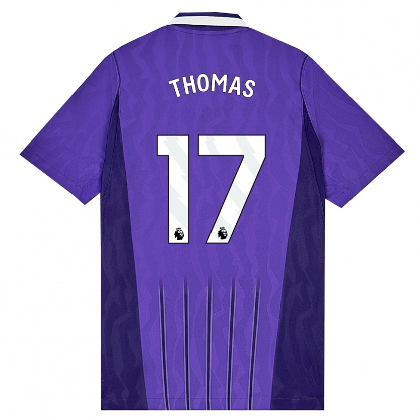 Danxen Enfant Maillot Martha Thomas #17 Violet Blanc Troisieme 2026/27 T-Shirt