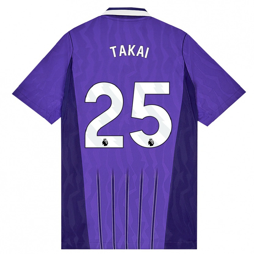 Danxen Enfant Maillot Kota Takai #25 Violet Blanc Troisieme 2026/27 T-Shirt