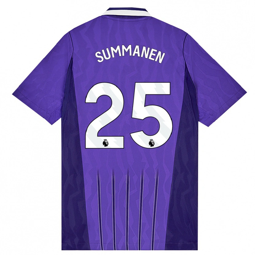 Danxen Enfant Maillot Eveliina Summanen #25 Violet Blanc Troisieme 2026/27 T-Shirt