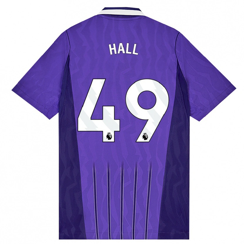 Danxen Enfant Maillot Tyrese Hall #49 Violet Blanc Troisieme 2026/27 T-Shirt