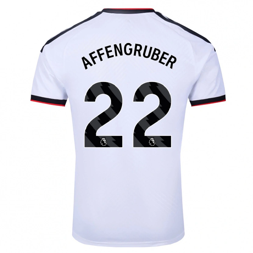 Danxen Enfant Maillot David Affengruber #22 Blanc Noir Rouge Tenues Domicile 2026/27 T-Shirt
