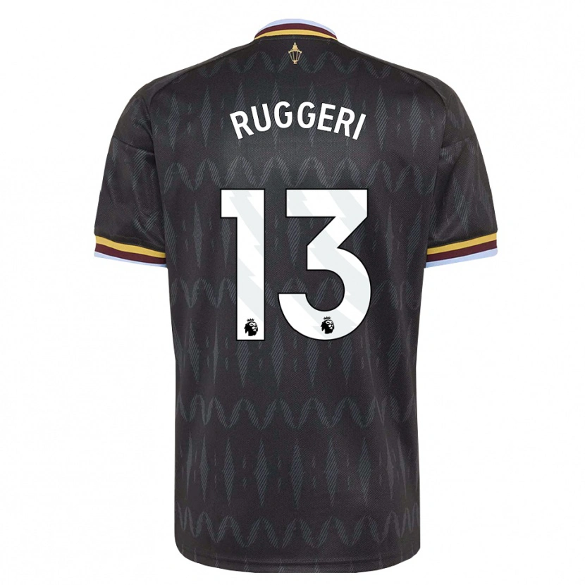 Danxen Enfant Maillot Matteo Ruggeri #13 Cornflowerblue Noir Jaune Tenues Extérieur 2026/27 T-Shirt