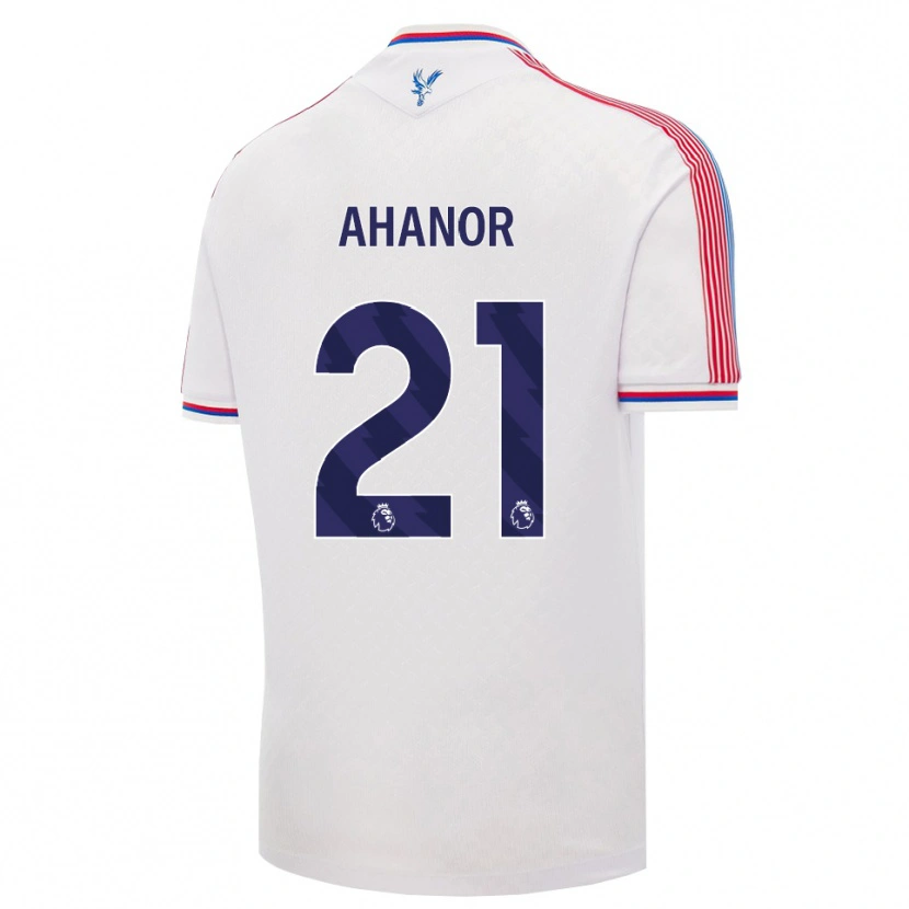 Danxen Enfant Maillot Honest Ahanor #21 Blanc Rouge Bleu Tenues Domicile 2026/27 T-Shirt