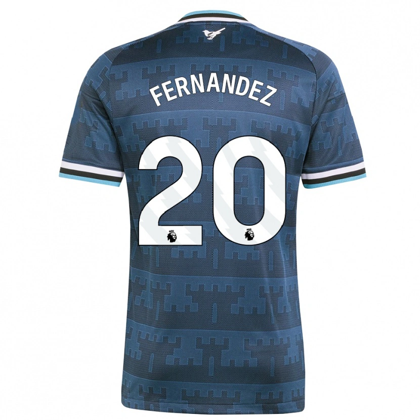 Danxen Enfant Maillot Matias Fernandez-Pardo #20 Jaune Noir Bleu Tenues Extérieur 2026/27 T-Shirt