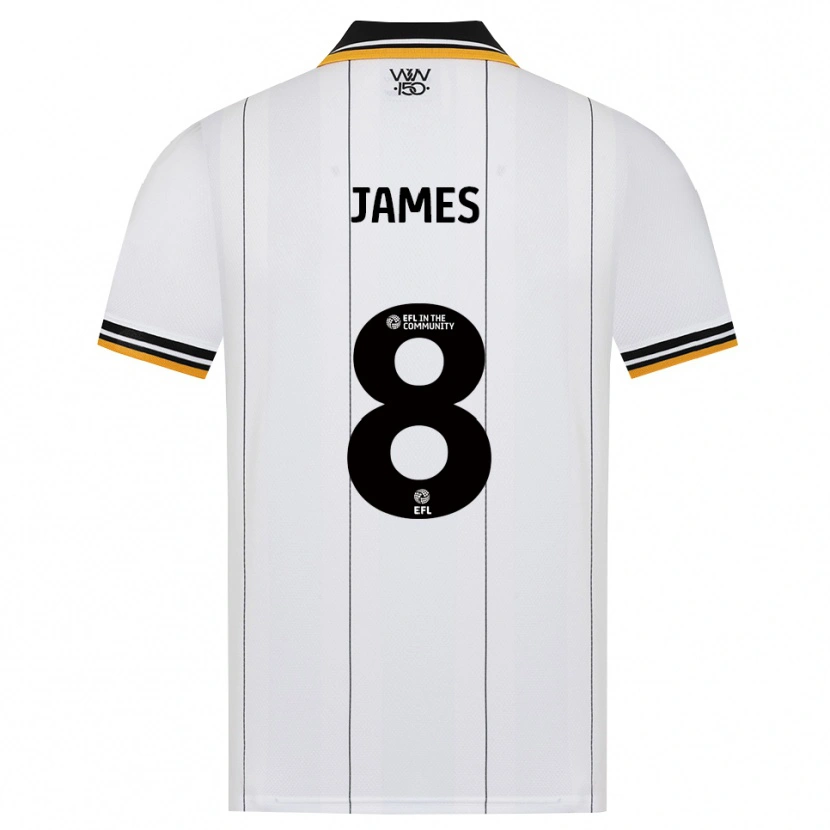Danxen Enfant Maillot Jordan James #8 Orange Noir Blanc Tenues Extérieur 2026/27 T-Shirt