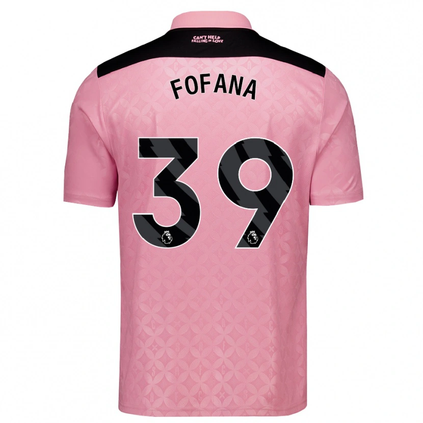Danxen Homme Maillot Malick Fofana #39 Lightpink Noir Tenues Extérieur 2026/27 T-Shirt