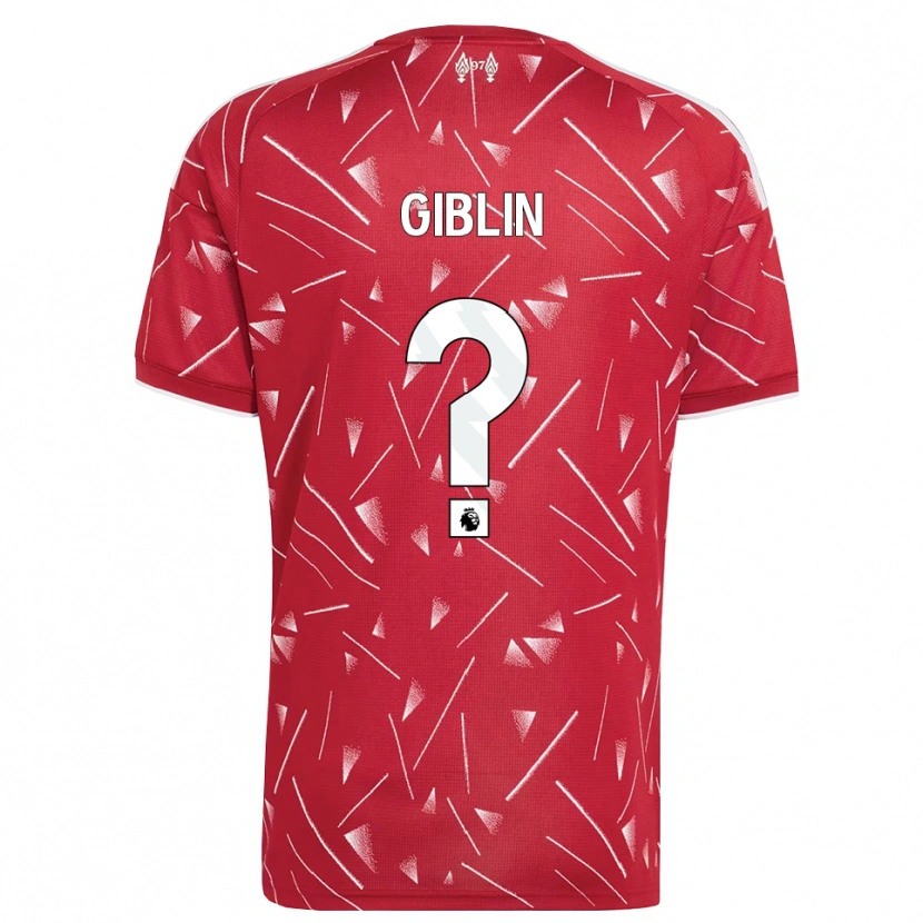 Danxen Homme Maillot Nathan Giblin #0 Blanc Rouge Tenues Domicile 2026/27 T-Shirt