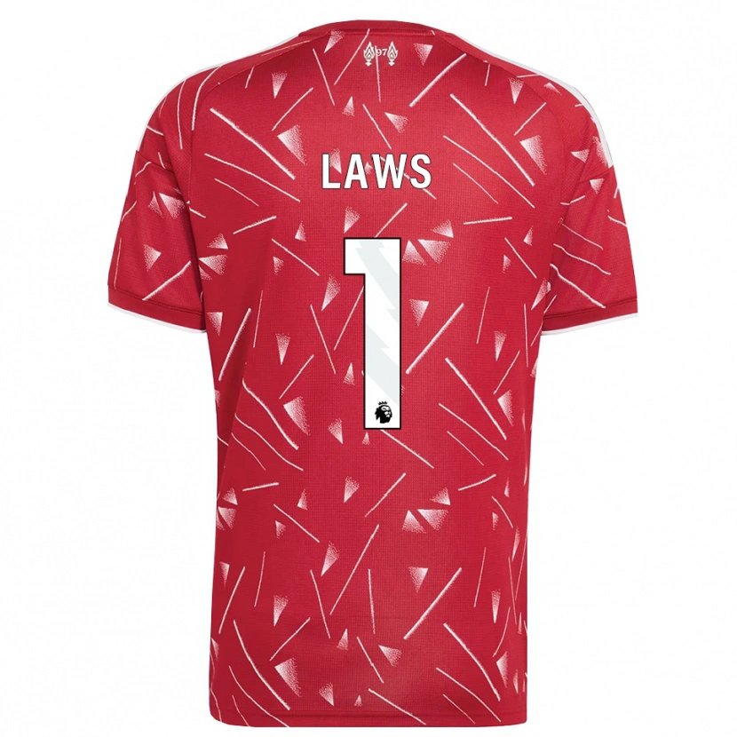 Danxen Homme Maillot Rachael Laws #1 Blanc Rouge Tenues Domicile 2026/27 T-Shirt