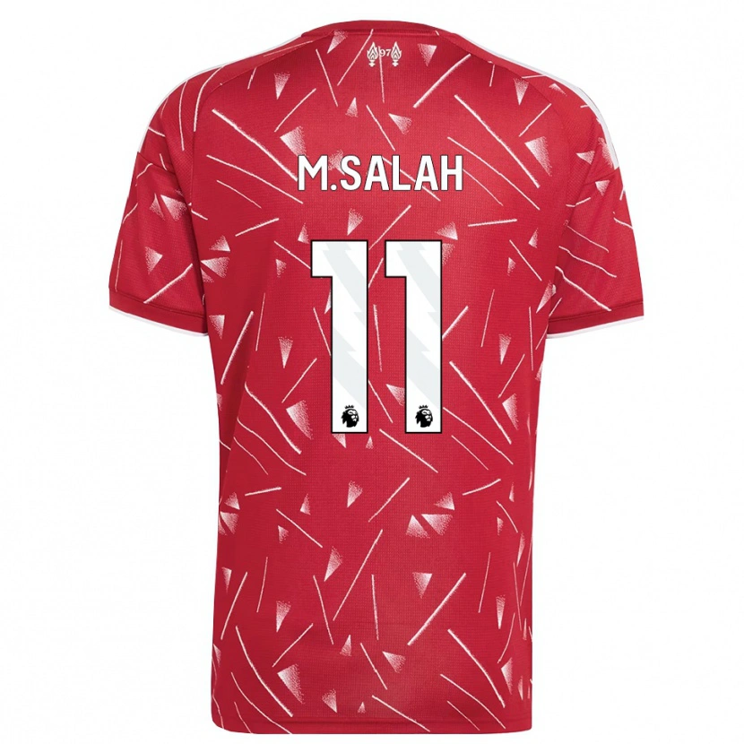Danxen Homme Maillot Mohamed Salah #11 Blanc Rouge Tenues Domicile 2026/27 T-Shirt