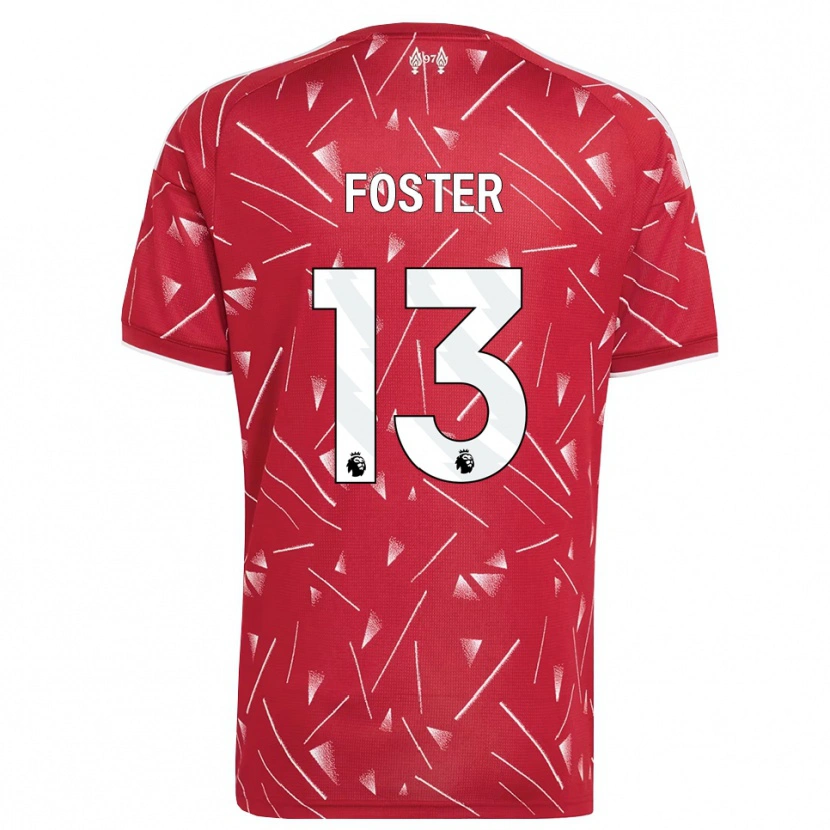 Danxen Homme Maillot Rylee Foster #13 Blanc Rouge Tenues Domicile 2026/27 T-Shirt