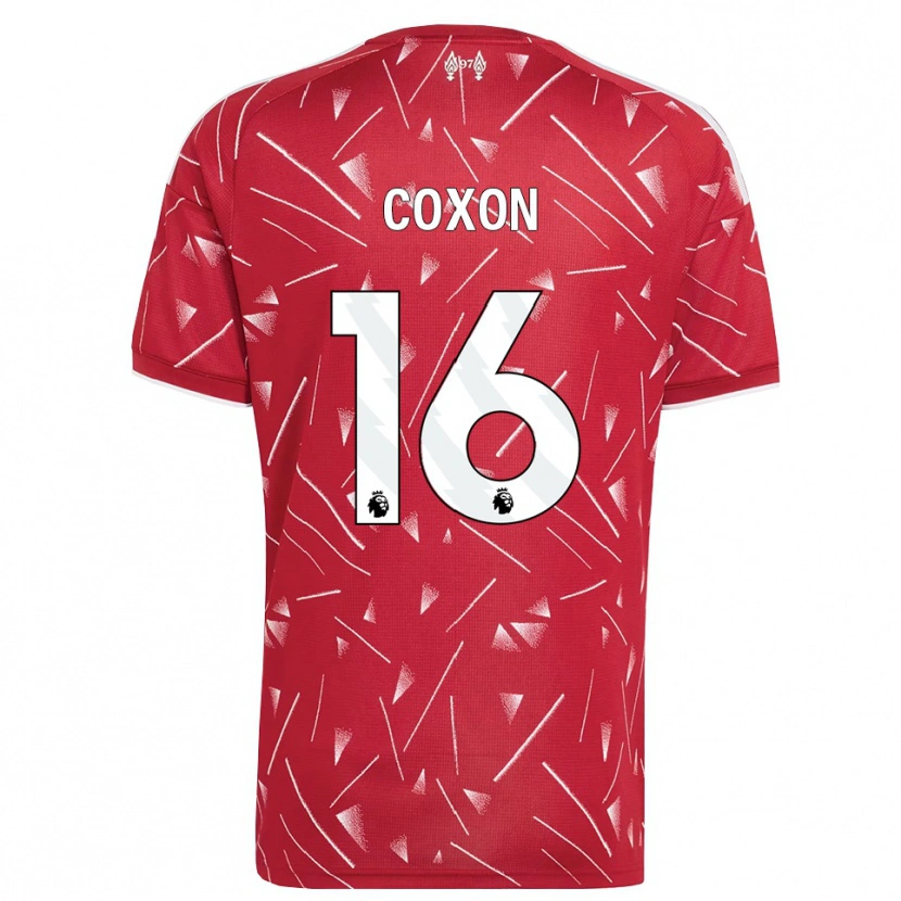 Danxen Homme Maillot Zak Coxon #16 Blanc Rouge Tenues Domicile 2026/27 T-Shirt