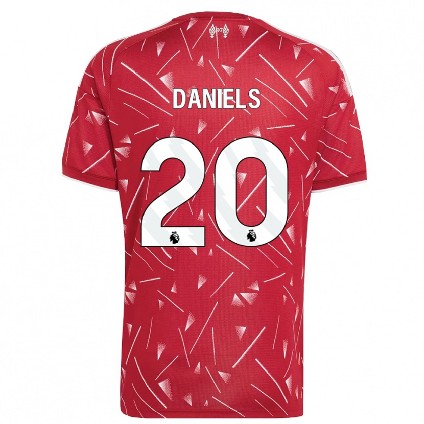 Danxen Homme Maillot Yana Daniels #20 Blanc Rouge Tenues Domicile 2026/27 T-Shirt