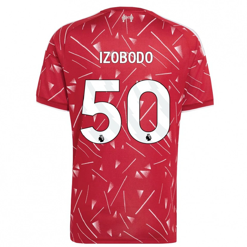 Danxen Homme Maillot Elijah Izobodo John #50 Blanc Rouge Tenues Domicile 2026/27 T-Shirt