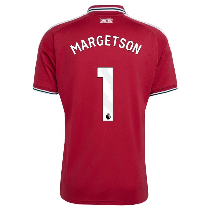 Danxen Homme Maillot Kit Margetson #1 Rouge Jaune Blanc Tenues Domicile 2026/27 T-Shirt