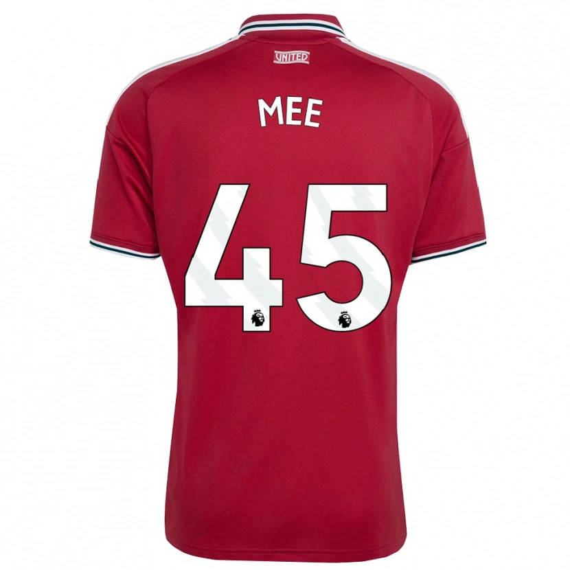 Danxen Homme Maillot Dermot Mee #45 Rouge Jaune Blanc Tenues Domicile 2026/27 T-Shirt
