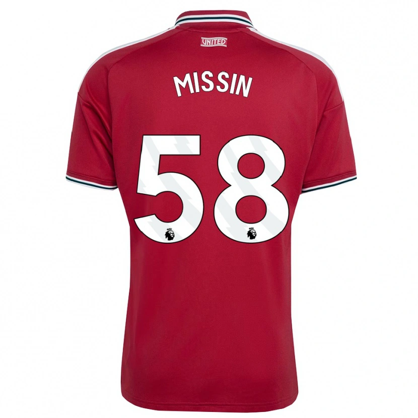 Danxen Homme Maillot Ashton Missin #58 Rouge Jaune Blanc Tenues Domicile 2026/27 T-Shirt