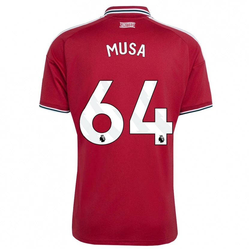 Danxen Homme Maillot Victor Musa #64 Rouge Jaune Blanc Tenues Domicile 2026/27 T-Shirt
