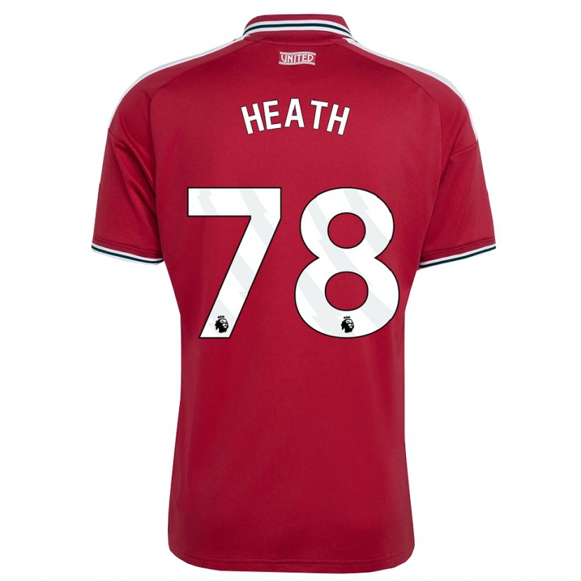Danxen Homme Maillot Fred Heath #78 Rouge Jaune Blanc Tenues Domicile 2026/27 T-Shirt
