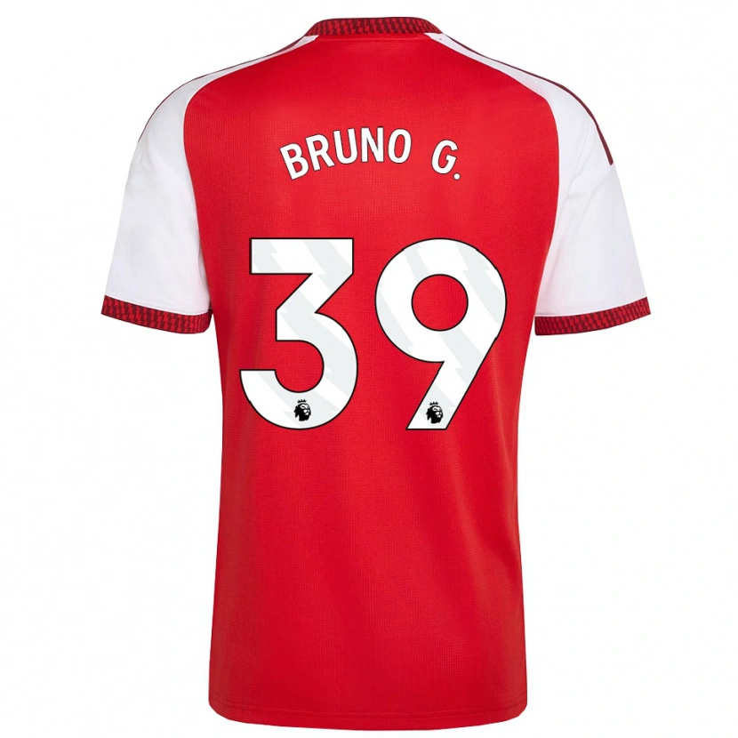 Danxen Homme Maillot Bruno Guimarães #39 Rouge Blanc Noir Tenues Domicile 2026/27 T-Shirt