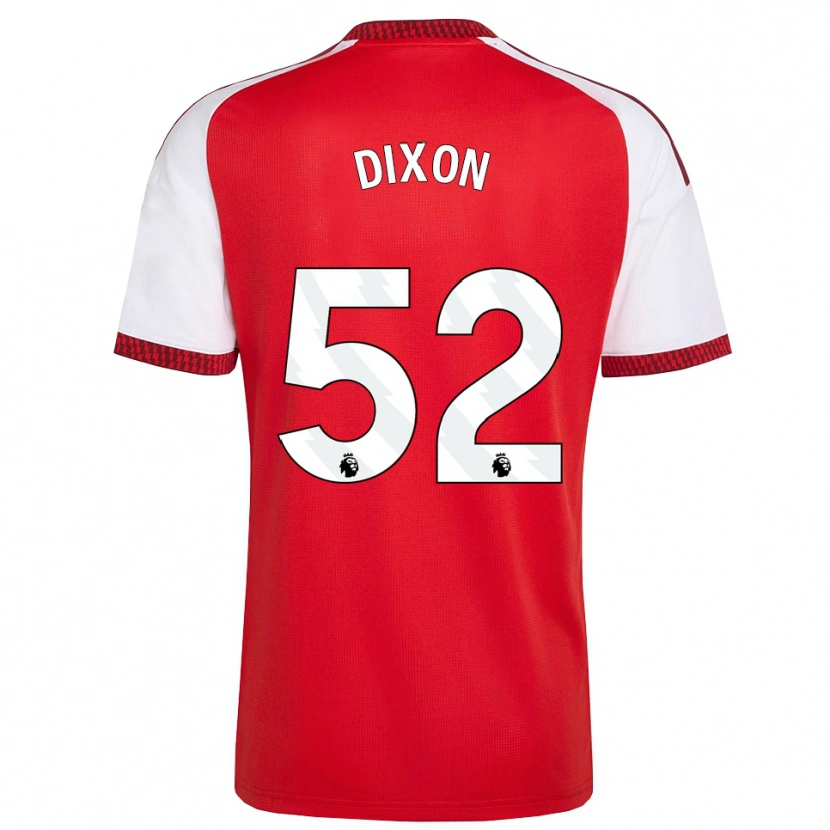 Danxen Homme Maillot Jaden Dixon #52 Rouge Blanc Noir Tenues Domicile 2026/27 T-Shirt