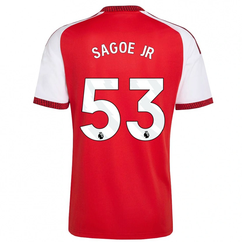 Danxen Homme Maillot Charles Sagoe Jr #53 Rouge Blanc Noir Tenues Domicile 2026/27 T-Shirt