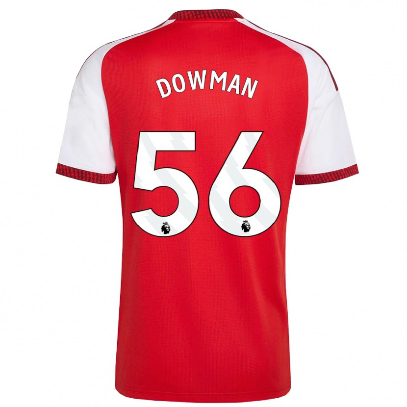 Danxen Homme Maillot Max Dowman #56 Rouge Blanc Noir Tenues Domicile 2026/27 T-Shirt
