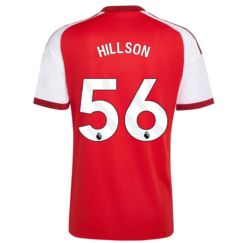 Danxen Homme Maillot James Hillson #56 Rouge Blanc Noir Tenues Domicile 2026/27 T-Shirt