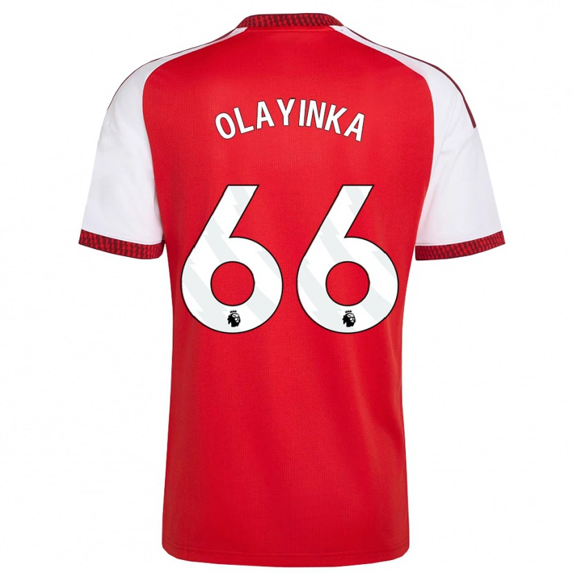 Danxen Homme Maillot James Olayinka #66 Rouge Blanc Noir Tenues Domicile 2026/27 T-Shirt