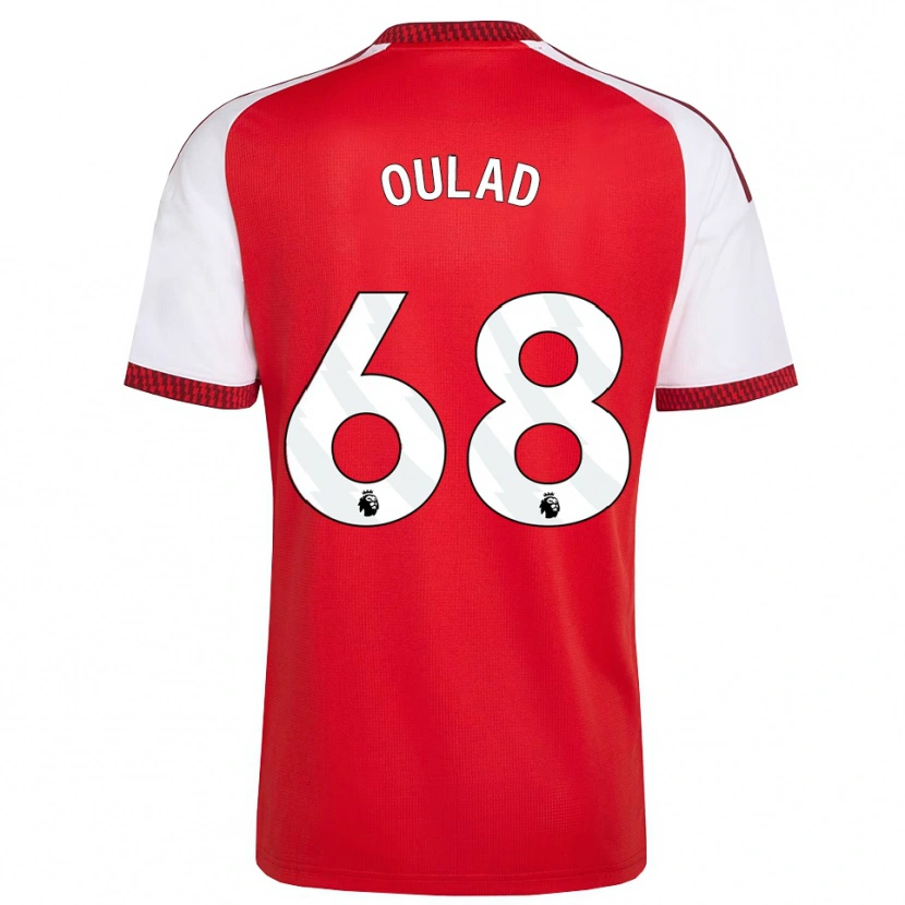 Danxen Homme Maillot Salah-Eddine Oulad M'hand #68 Rouge Blanc Noir Tenues Domicile 2026/27 T-Shirt