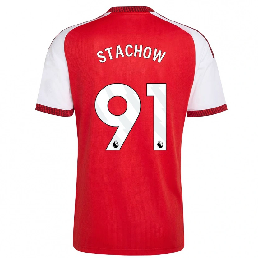 Danxen Homme Maillot Patrick Stachow #91 Rouge Blanc Noir Tenues Domicile 2026/27 T-Shirt