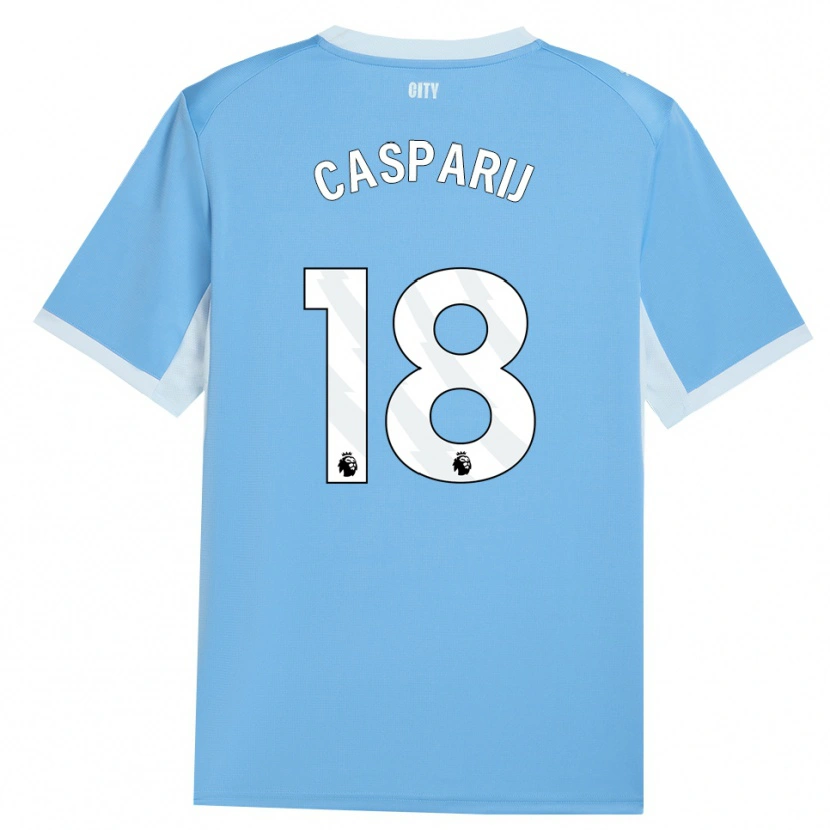 Danxen Homme Maillot Kerstin Casparij #18 Lightskyblue Blanc Tenues Domicile 2026/27 T-Shirt