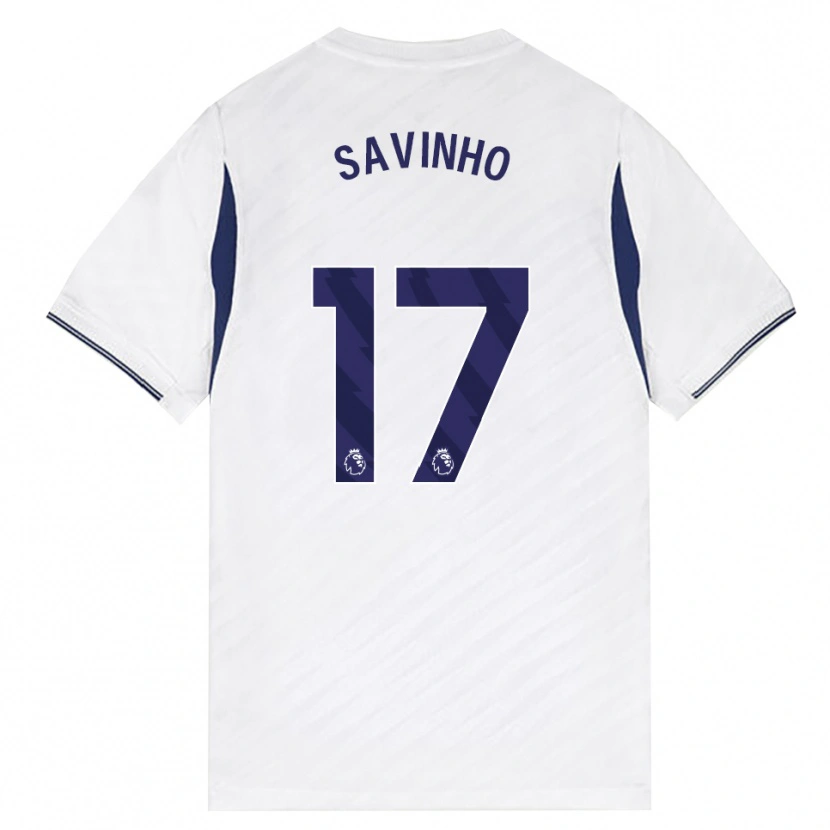 Danxen Homme Maillot Sávio Moreira De Oliveira #17 Blanc Rouge Violet Tenues Domicile 2026/27 T-Shirt